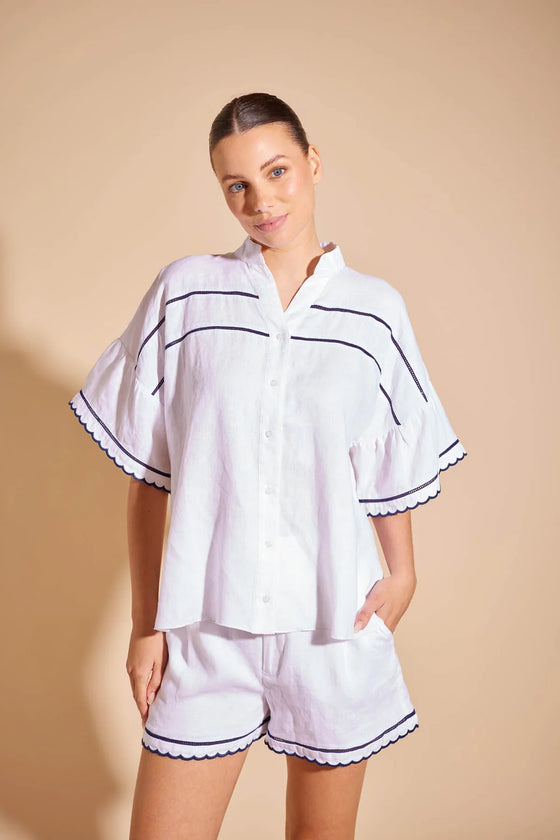 Alessandra - Odette Shirt - White